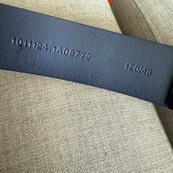 Versace Gold Buckle Black Calf Leather Belt 1011124 Italy, 90, 115, 120 - Picture 12 of 12